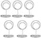 20pcs Mini Place Card Holders, Cute Table Number Holders, Elegant Wire Photo Holder for Wedding, Anniversary Party