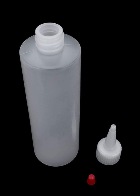 8 OZ 1 PACK BRIGHTFROM Condiment Squeeze Bottles, Empty Squirt, Red Top Cap, Leak Proof - for Ketchup, Mustard, Syrup