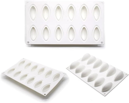 Quenelle Silicone Molds, Sea Shells Cake Mold, French Dessert Mousse Baking Non-stick Decoration Bakeware