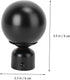 Artibetter 2pcs Roman Pole Decorative Head Curtain Pole Finials, Iron Drapery Rod Ends for Curtain Rail