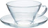 Hario Wide Tea Cup and Saucer Set, 230ml