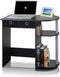 Furinno Go Green Home Laptop Computer Desk/Table with 2 Drawer Bins, Black/Grey