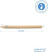 12-5/8-inch, Pack 2 Wooden Paper Towel Holder Wall Mount Spring Rod of Under Cabinet Paper Towel Holder Wood Rod