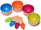 Dessert Bowls, 4 Pack Ice Cream Bowl Spoon Set, Durable Plastic Frozen Yogurt Cups with Spoons, Lovely Dessert Bowl for