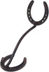 Treasure Gurus Cast Iron Horseshoe Cowboy Hat Rack, Rustic Western Wall Hook Coat Hanger