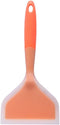 Omelette Spatula, 10-Inch Silicone Pancakes Shovel, Durable Heat-Resistant Turner for Eggs, Crepes (Orange)