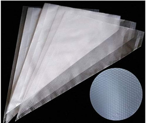 Disposable Cake Decorating Bags - Set of 100 White 14 Inch Round Piping Bags for Cakes, Cupcakes, Cookies