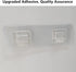 JiePai Acrylic Corner Shower Caddy Shelf with Hooks, 2 Pack Adhesive Wall Mounted Organizer for Shower & Kitchen Storage