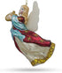 Angel Playing Music on Harp Blown Glass Christmas Ornament