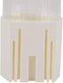 Paper Plastic Cup Dispenser for 60-80 Cups - One Touch Button Holder (White)