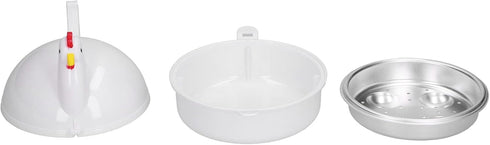 Heat Resistant Microwave Eggs Boiler - Egg Cooker for 4 Eggs, Easy Rapid Eggs Cooker for Home Kitchen Breakfast