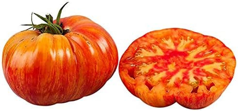 Harley Seeds 30 Giant 1-2 LB Mr. Stripey Tomato Seeds, Heirloom Non-GMO, Low Acid,