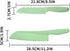 2Pcs Set,Professional Green Lettuce Knife Cutter kitchen Cooking plastic Serrated knife for Veggies, Salad,Fruit,Cake