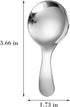 6PCS Dessert Tasting Spoons, Stainless Steel Short Handle Spoons Thickened Small Round Spoon For Home Kitchen Restaurant (Silver)