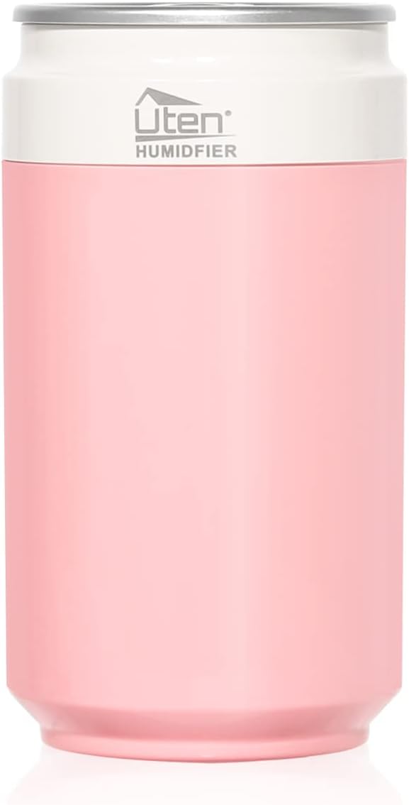 Humidifiers for Bedroom, Portable Can Air Humidifier for Home and Plants, USB & Battery Powered with 2 Mist Modes &