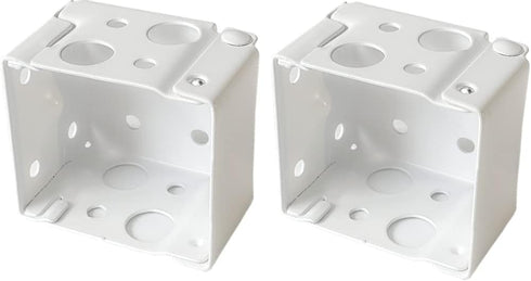 Cutelec Box Mounting Bracket Set for 1-1/2" Blinds, White Color Window Blinds Headrail Bracket