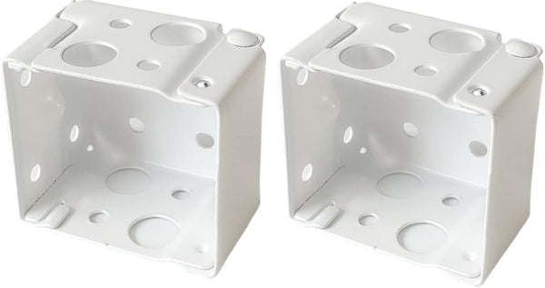 Cutelec Box Mounting Bracket Set for 1-1/2" Blinds, White Color Window Blinds Headrail Bracket