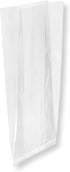 Restaurantware 100 Clear Plastic Gusset Bags 4 x 2.3 x 8 Inch - Heat Sealable Food Safe Treat Bags for Popcorn or
