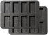 Mini Bread Pan, Carbon Steel Cake Mold, 8-Cavity Baking Pan for Mini Bars and Granola (Black)