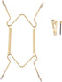 Rocky Mountain Goods ProSource Plate Hanger for Wall, Heavy Duty Polished Brass, Fits Decorative Plates (5.5" - 8")