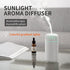 Portable Car Diffusers for Essential Oils, 7 Color Mini Humidifier, USB Diffuser for Office and Bedroom, Black