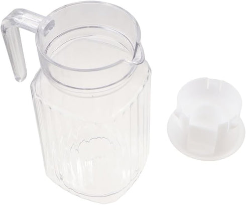 600ML Acrylic Pitcher - Transparent Juice Bottle with Lid and Handle for Cold Water, Juice, Tea, Milk, Sangria