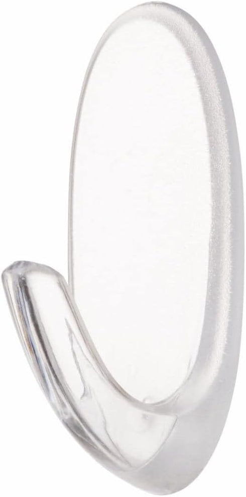 Command Small Hooks, Clear, 2-Hook, 6-Pack