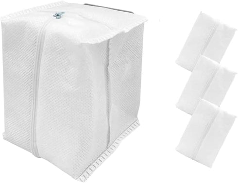 Replacement Reusable Zipper Dust Bags for iRobot Roomba i1, i3, i4, i5, i7, i8, j5, j7, j9, s9 Plus (4 Pack)