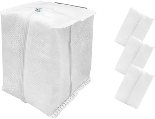 Replacement Reusable Zipper Dust Bags for iRobot Roomba i1, i3, i4, i5, i7, i8, j5, j7, j9, s9 Plus (4 Pack)