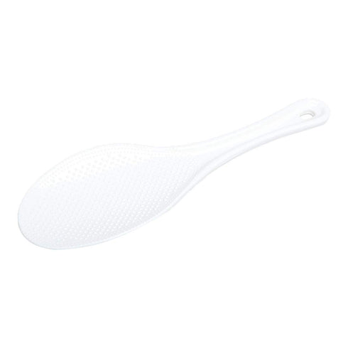 uxcell Plastic Non-Stick Rice Paddle, White Food Service Spoon Scoop