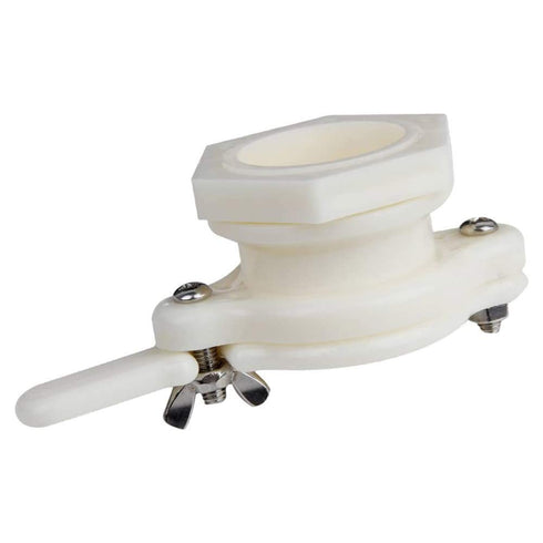 Yahpetes 2 2.36 Pcs Honey Gate Valve ABS Plastic Extractor Tap Honey Extractor Equipment Honey Tap for Beekeeper (White