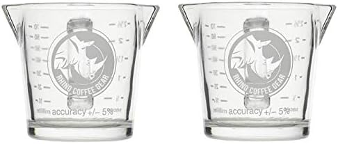 BrewGlobal Rhinoware Double Shot Glass - 2 Count