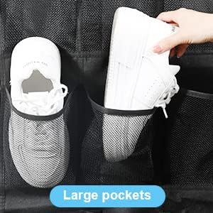 28 Closet Over the Door Shoe Organizer Mesh Pockets Hanging Shoes storage Shoe Rack for Entryway Bedroom Bathroom