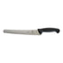 Mercer Culinary M23211 Millennia Black Handle Bread Knife, 10-Inch Left Handed Wavy Edge Wide