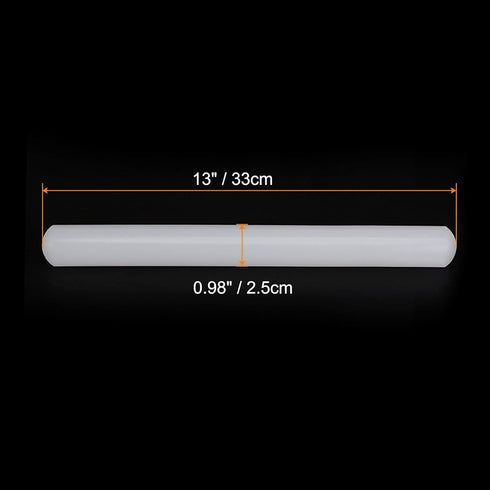 13 Inch 0.98 Inch HARFINGTON x PP Plastic Non-Stick Fondant Rolling Pin - Dough Roller for Cookie, Pastry, Pizza, Clay
