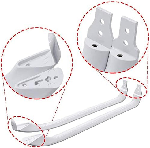 AMI PARTS WR12X22148 Refrigerator Door Handle Set Replaces AP5949272, GTH17GBEDRWW, GTH18GBD4RWW