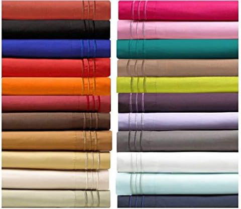 Elegant Comfort Luxury Ultra-Soft 2-Piece Pillowcase Set - 1500 Premium Microfiber, Standard/Queen, Sage/Green