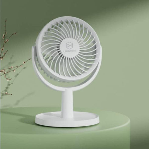4 Inch Strong Desk Fan, 4 Speeds, Quiet, 310 Rotation, Detachable, Lightweight, Easy to Clean, Mini USB Fan for Home,