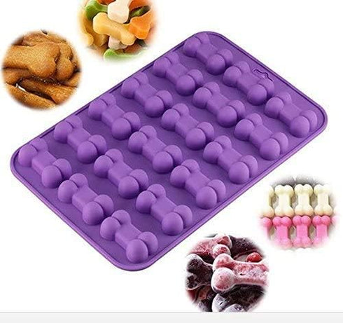 Silicone Molds for Dog Treats - Puppy Dog Paw and Bone Mold, Non-Stick Food Grade, Cupcake Baking