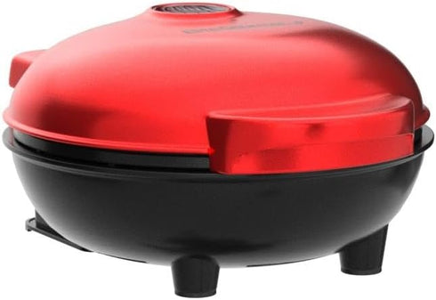 Elite Gourmet EWM015R Electric Nonstick Mini Waffle Maker, Compact Design for Belgian Waffles, Red