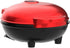 Elite Gourmet EWM015R Electric Nonstick Mini Waffle Maker, Compact Design for Belgian Waffles, Red