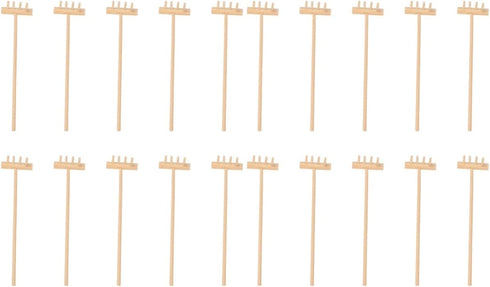 YARNOW 20 pcs Mini Zen Sand Rakes, Bamboo Rake Zen Garden Tool for Tabletop