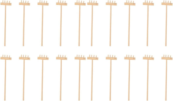 YARNOW 20 pcs Mini Zen Sand Rakes, Bamboo Rake Zen Garden Tool for Tabletop