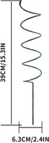 4Pack Spiral Tomato Stakes Plant Trellis Indoor Metal Wire Garden Trellis Small Climbing Leaf Shape Trellis for Garden