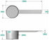 2 Tablespoon Long Handle Scoop for Measuring Coffee, Pet Food, Grains, Spices, Pack of 5 (1/8 Cup | 1 Oz. | 29.6 mL)