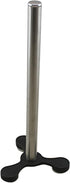 Stainless Steel Suction Cup Paper Towel Holder Kitchen Bathroom Spare Toilet Paper Holder with Nonslip Stable Super Suction Grip Base Countertop (Black Base) by Dependable Industries inc. Essentials