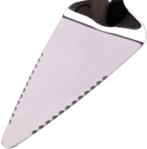 Flatware Pie Server, Stainless Steel Cake Pizza Cutter, Black