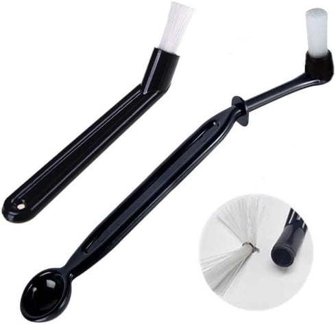 Coffee Machine Cleaning Brush Set, 2 Pieces Espresso Cleaner Brushes with Spoon Tool, Home Kitchen Accessories