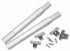 Graber Crystal Clear Sash Curtain Rod, 2 Rods per Package, Adjustable Width 11 1/2 to 20-Inch