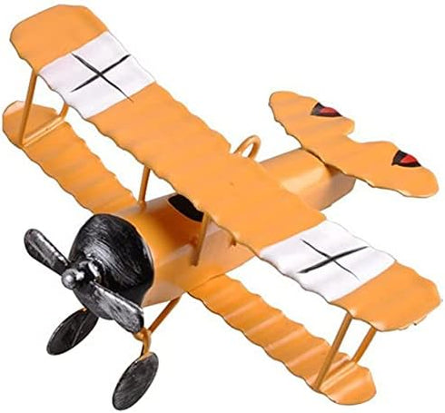 TTKBHHQ 3pc Vintage Metal Planes Model Iron Retro Aircraft Glider Biplane Pendant Model Airplane,Christmas,Home